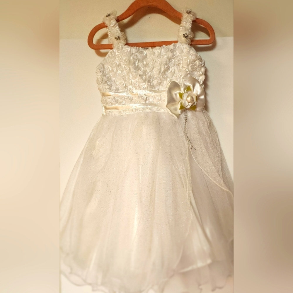 Beautiful white baptism or bridal dress  from Peru.